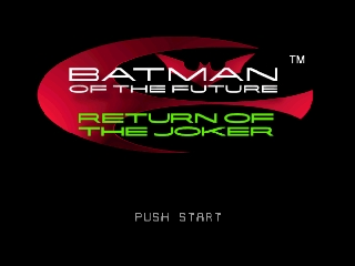 Batman of the Future title screen for Nintendo 64